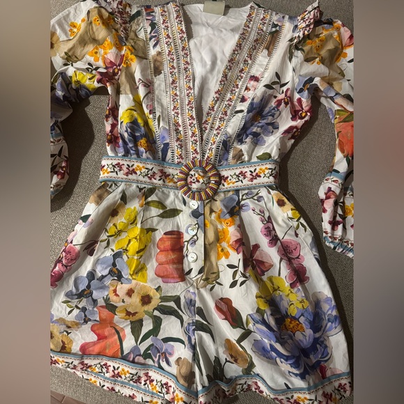 New FARM Rio Floral garden Romper XS - Picture 4 of 7